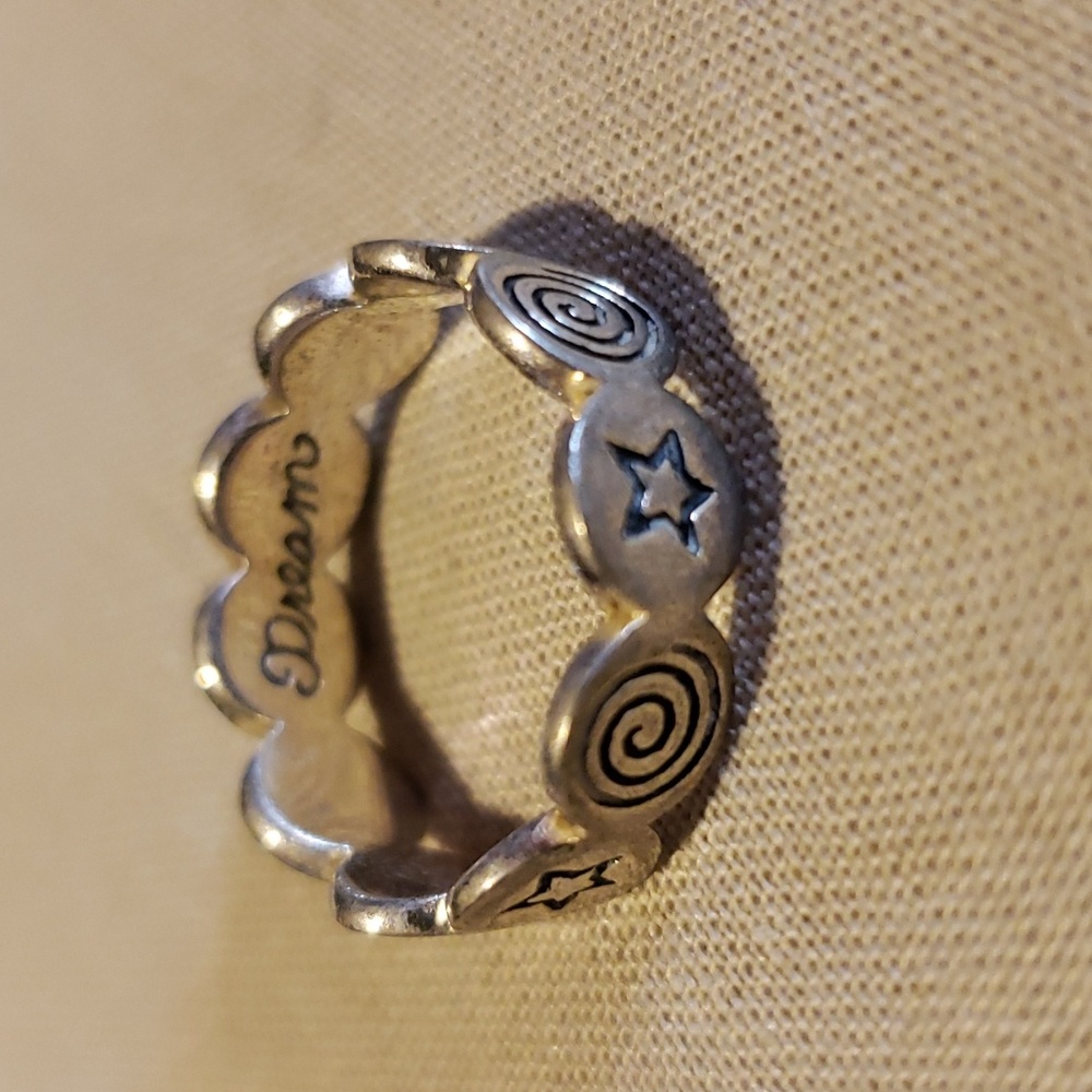 Sterling Silver Circles and Shapes Ring 925